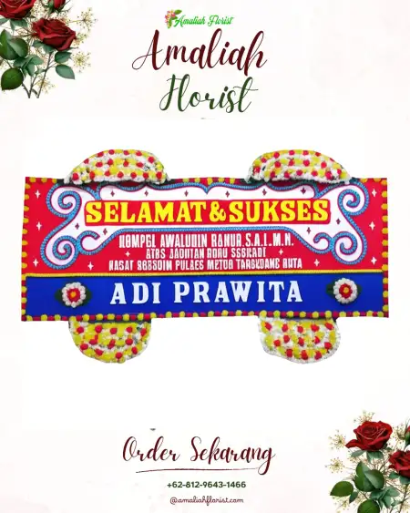 Papan Bunga Ucapan Selamat lelea